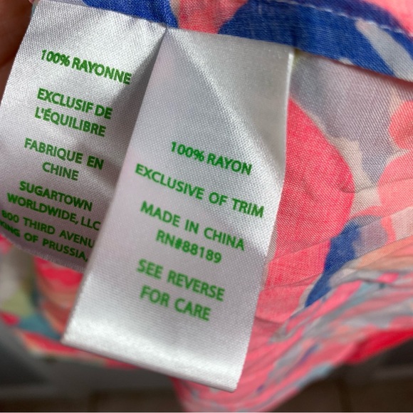 Lilly Pulitzer Playa Hermosa Dress Cold Shoulder Womens Size XL - Picture 4 of 5